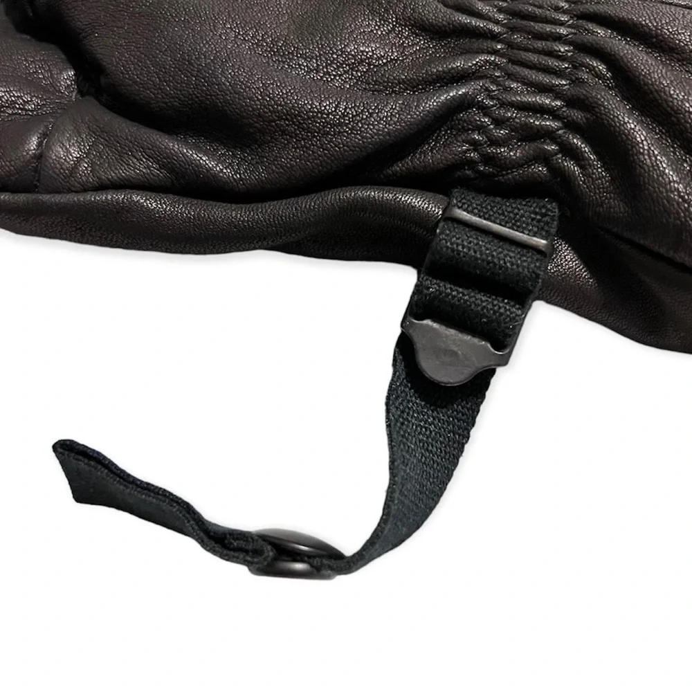 Hawkeye Unisex Black Leather Gloves Intermediate cold/wet Size S